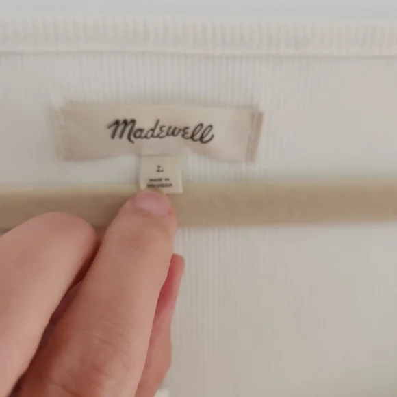 Madewell White Crop Top - Picture 6 of 8